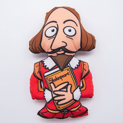 WufWuf Shakespeare Squeaky Plush Dog Toy, The Bard's Bark!