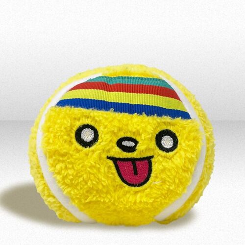 WufWuf Wimballdog Huge Tennis Ball Squeaky Plush Dog Toy