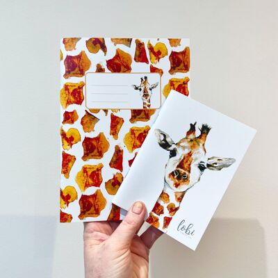 Ensemble de carnet de girafe