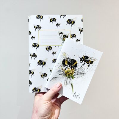 Conjunto de cuaderno de abeja