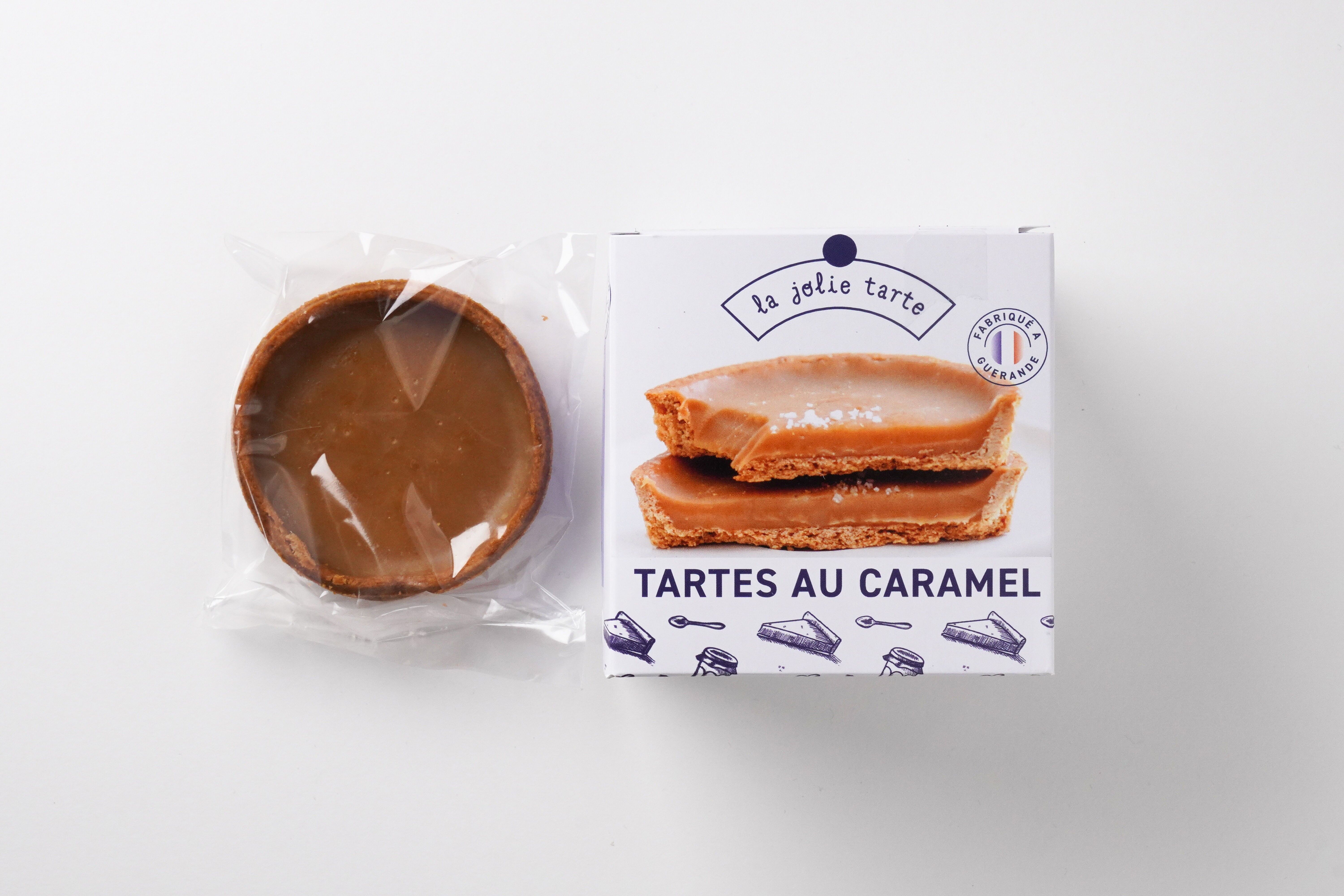 Geschenkbox mit 3 handgemachten Karamelltörtchen – 3 x 60 g