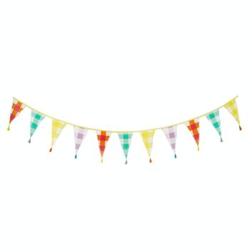 Guirlande Tissu Vichy Multicolore - 3m 3