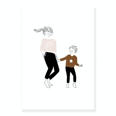 Glück-Jungen-Tanzen-Plakat