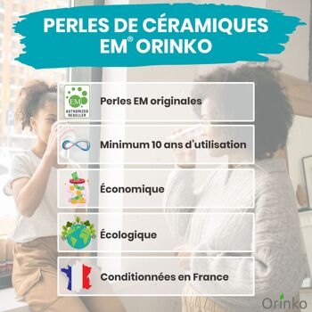 (Vrac) Perles de céramique EM® grises | Environ 500G 2