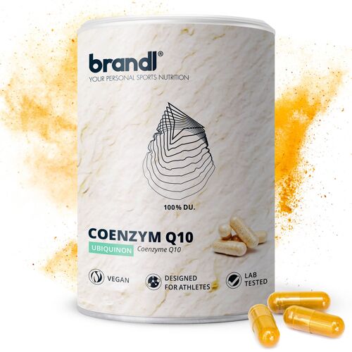 brandl® Q10 Kapseln hochdosiert | Coenzym Q10 Ubiquinon Ubiquinol Premium | Unabhängig laborgeprüft