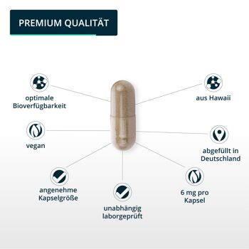 brandl® astaxanthine à haute dose avec antioxydants d'Hawaï | Capsules premium testées en laboratoire externe 4