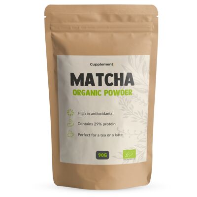Cupplemento | Matcha 90 Gramos | Orgánico | Polvo de té verde de la más alta calidad