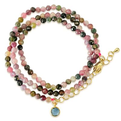 Aura' Tourmaline Necklace (can also be worn as a wrap bracelet!)