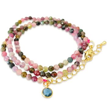 Collier Aura' Tourmaline (peut aussi se porter en bracelet wrap !) 4