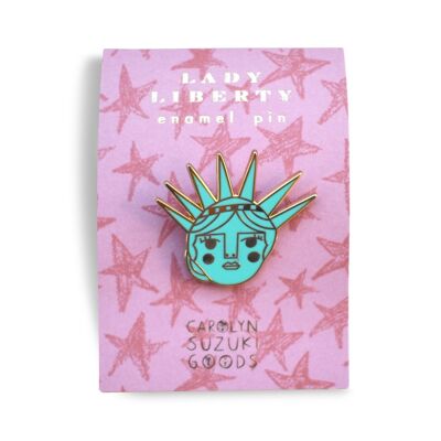 CS Lady Liberty Pin Badge -