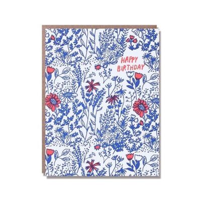 EP Wild Floral Birthday Card - IJ5