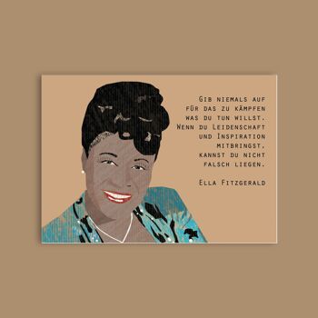 Carte Postale Carton - Dames - Ella Fitzgerald 1