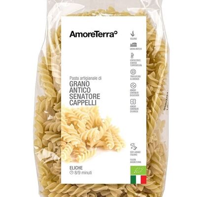 ELICHE DI GRANO ANTICO VARIETA' CAPPELLI - 100% GRANO BIOLOGICO ITALIANO - TRAFILATA AL BRONZO - LENTA ESSICCAZIONE A BASSA TEMPERATURA