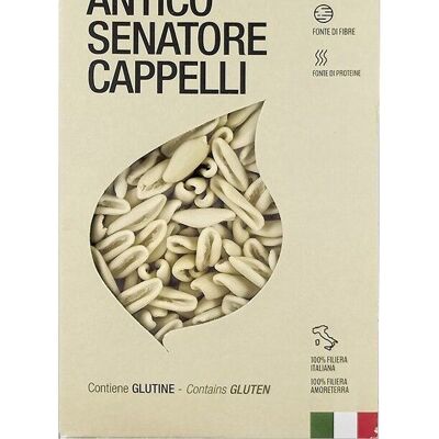 CAVATELLI ANTIKE WEIZENSORTE CAPPELLI - 100% ITALIENISCHER BIO-WEIZEN - BRONZEGEZIEHT - LANGSAMES TROCKNEN BEI NIEDRIGER TEMPERATUR - HOHE QUALITÄT