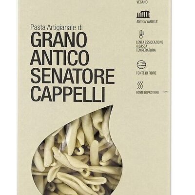 PAESANI ANTIQUE WHEAT FUSILLI CAPPELLI VARIETY - 100% ITALIAN ORGANIC WHEAT - BRONZE DRAWN - SLOW DRYING AT LOW TEMPERATURE - HIGH QUALITY
