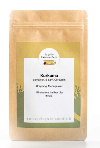 Curcuma, moulu 4-5,5% de curcumine 2