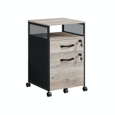 Afsluitbare rolcontainer 44 x 42 x 69 cm (D x B x H)