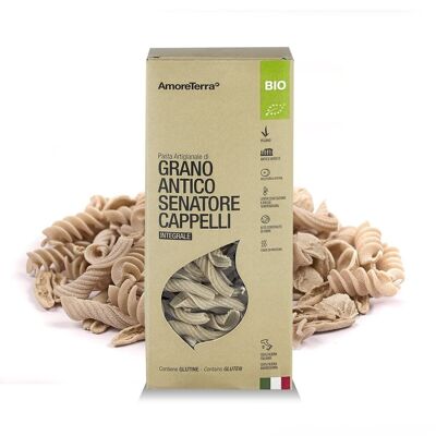 TORCHIETTI INTEGRALI DI GRANO ANTICO VARIETA' CAPPELLI - 100% GRANO BIOLOGICO ITALIANO - TRAFILATA AL BRONZO - LENTA ESSICCAZIONE A BASSA TEMPERATURA - ALTA QUALITA'