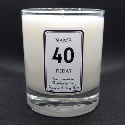 40 Today - 20cl Candle