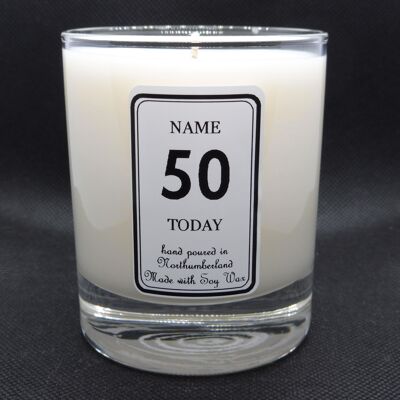 50 Today - 20cl Candle