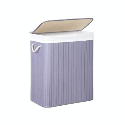 Wasmand met deksel en handvatten 51,5 x 31,5 x 60,5 cm (L x B x H)