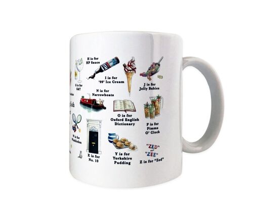 A Very English Alphabet Mug