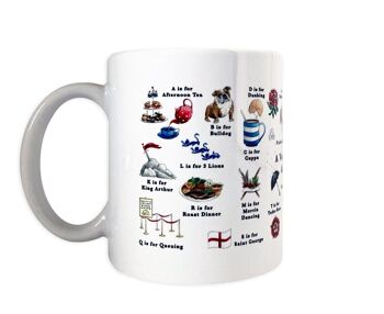 Une tasse d'alphabet très anglais 3