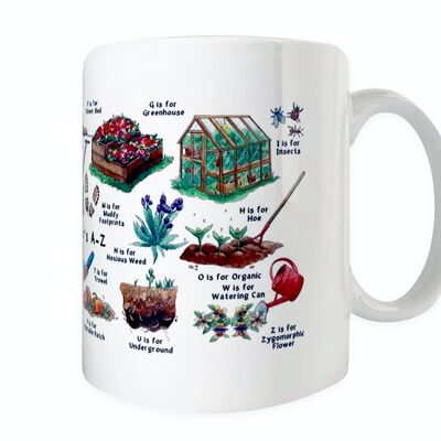 La tazza dell'alfabeto del giardiniere