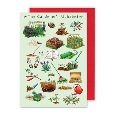 The Gardener's Alphabet Greeting Card