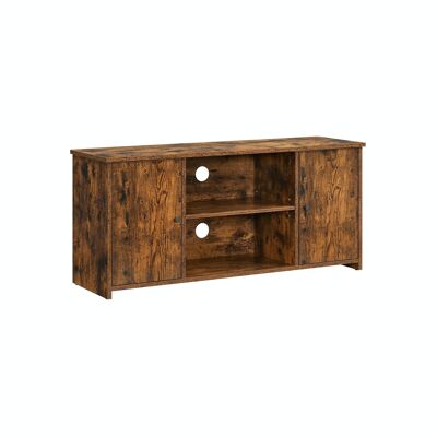 Tv meubel met vintage bruine deuren 110 x 35 x 50 cm (L x B x H)