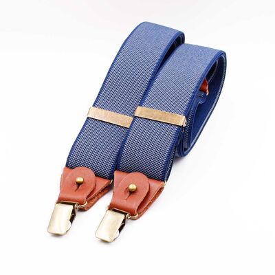 Blue Jasp suspenders