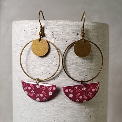 Pendientes Cheverny – estampado floral 1251