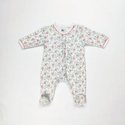 Pyjama fleuri Petit Bateau - occasion - 6 mois