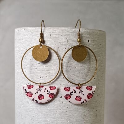 Cheverny earrings – floral pattern 1242