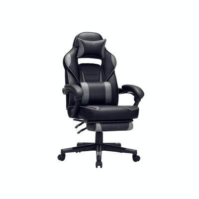 Gaming stoel zwart-grijs 50 x 52 cm (L x B)