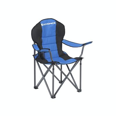 Opvouwbare campingstoel blauw 90 x 55 x 102 cm (L x B x H)