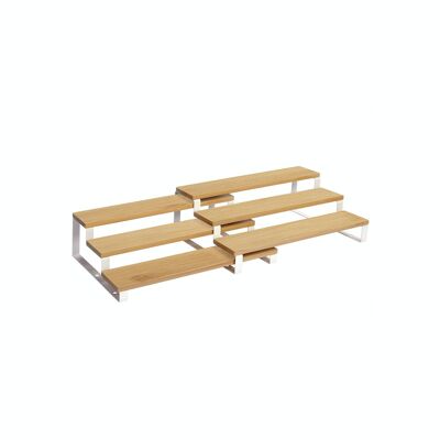 Set van 2 keukenplanken naturel wit 32 x 24,5 x 11,2 cm (L x B x H)