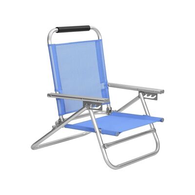 Set di 2 sedie da spiaggia pieghevoli