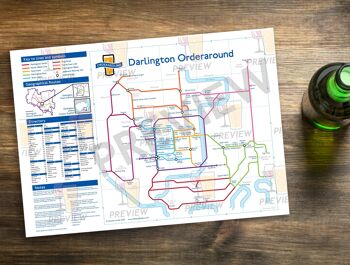 Carte des pubs de style métro de Londres : Darlington 2