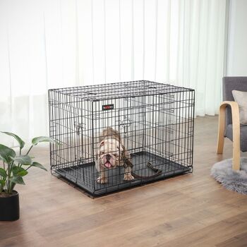 Cage pour chien 107 x 70 x 77,5 cm avec portes 6