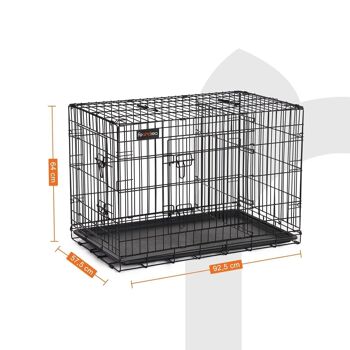 Cage pour chien 92,5 x 57,5 x 64 cm avec portes 6