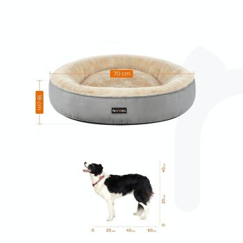 Lit pour chien 70 cm en forme de beignet 9