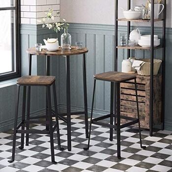 Tabourets de bar, lot de 2 design industriel 2