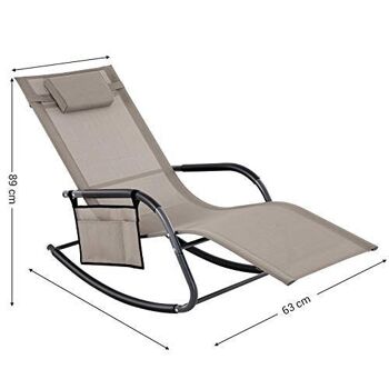 Chaise berçante pour le jardin 8