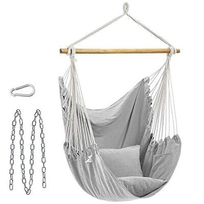 Hanging chair with 2 cushions