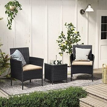 Salon de jardin avec table et 2 chaises 3