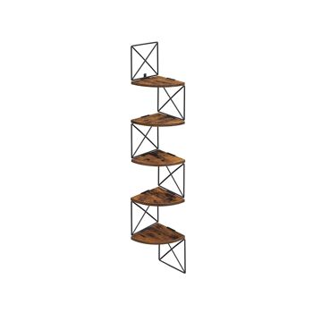 Étagère d'angle à 5 niveaux au mur 2