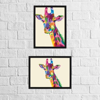 Imprimé girafe (Geometric Rainbow Collection) 3