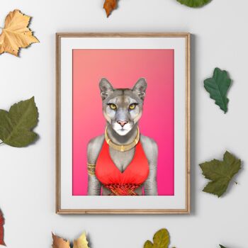 Cougar en imprimé vestimentaire : Rose (Animalyser) 2
