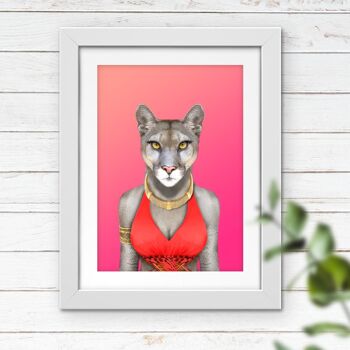 Cougar en imprimé vestimentaire : Rose (Animalyser) 4